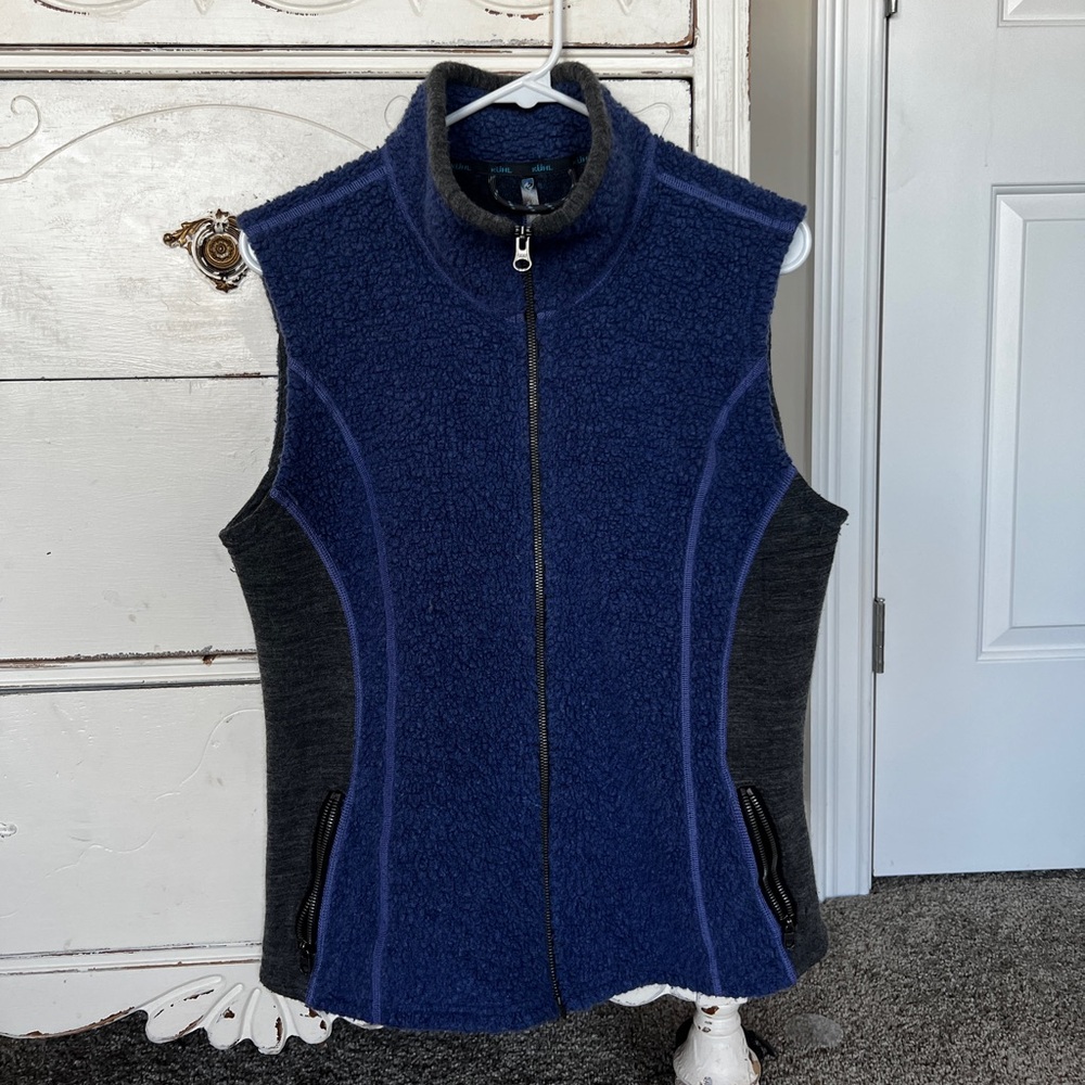 Kuhl Kozet fleece vest blue Large